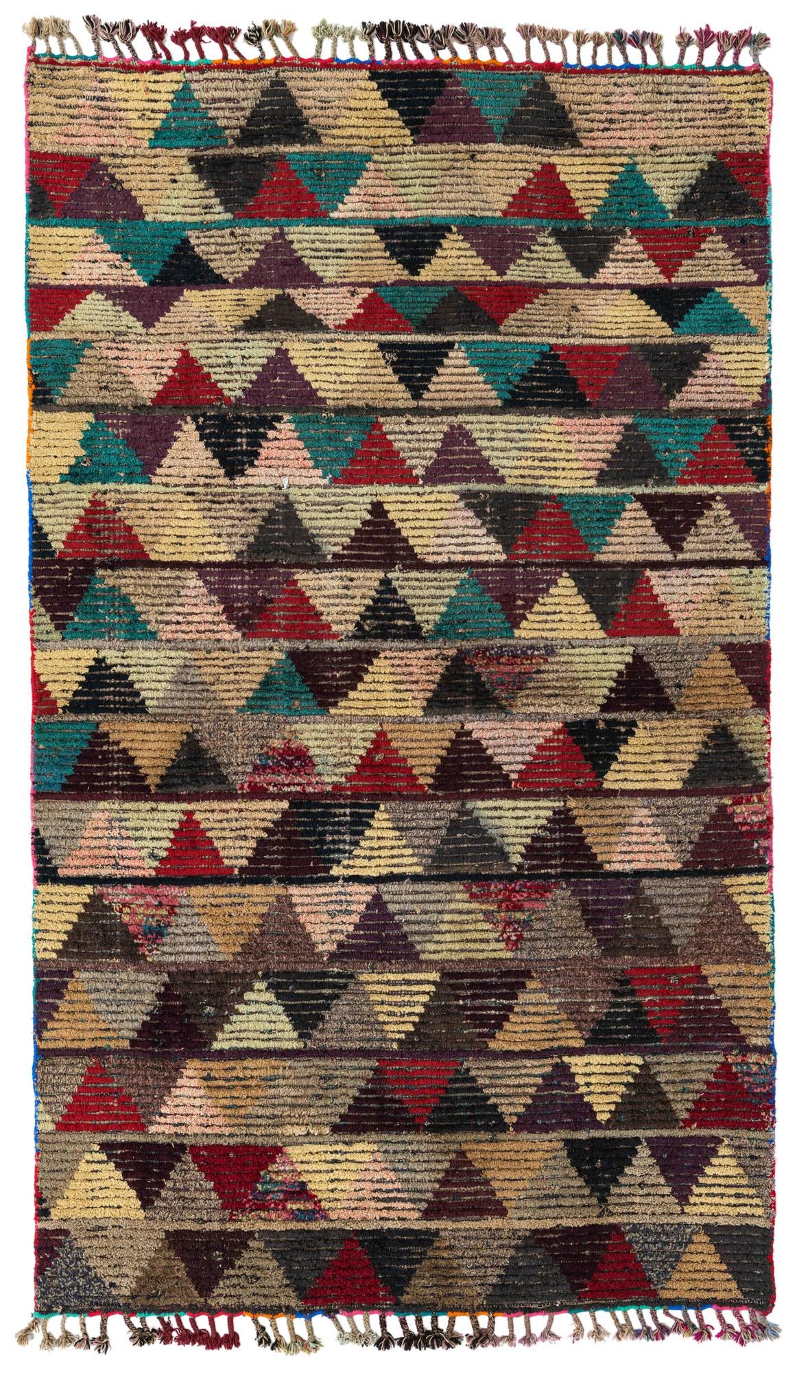 5' x 8' 5 Hand Knotted Moroccan Wool Rug