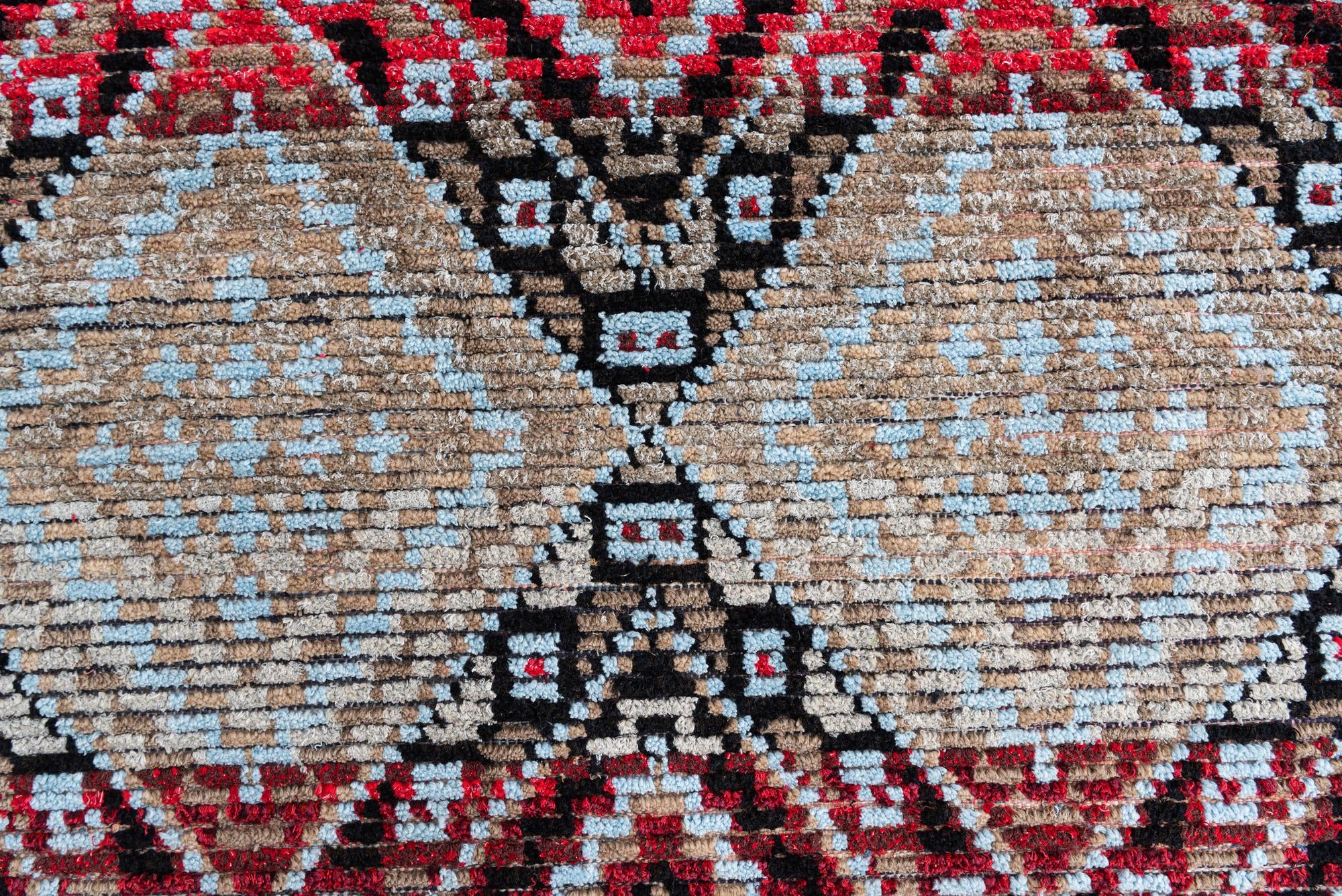 6' 5 x 9' 4 Hand Knotted Moroccan Wool Rug