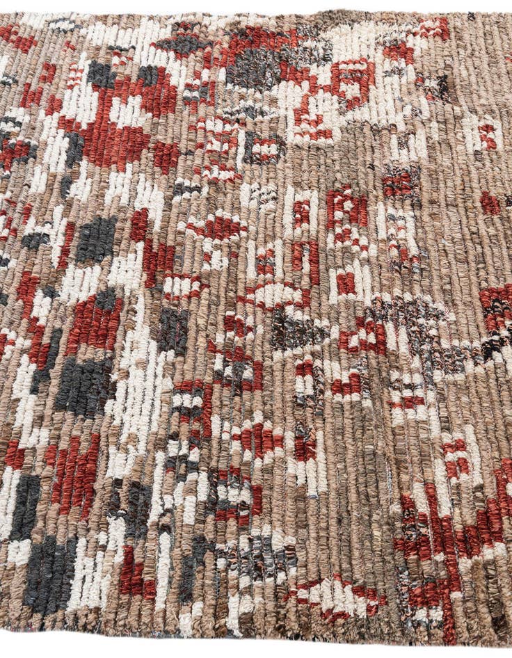 Detail image of 5' 2 x 7' 5  Hand Knotted Moroccan Wool Rug