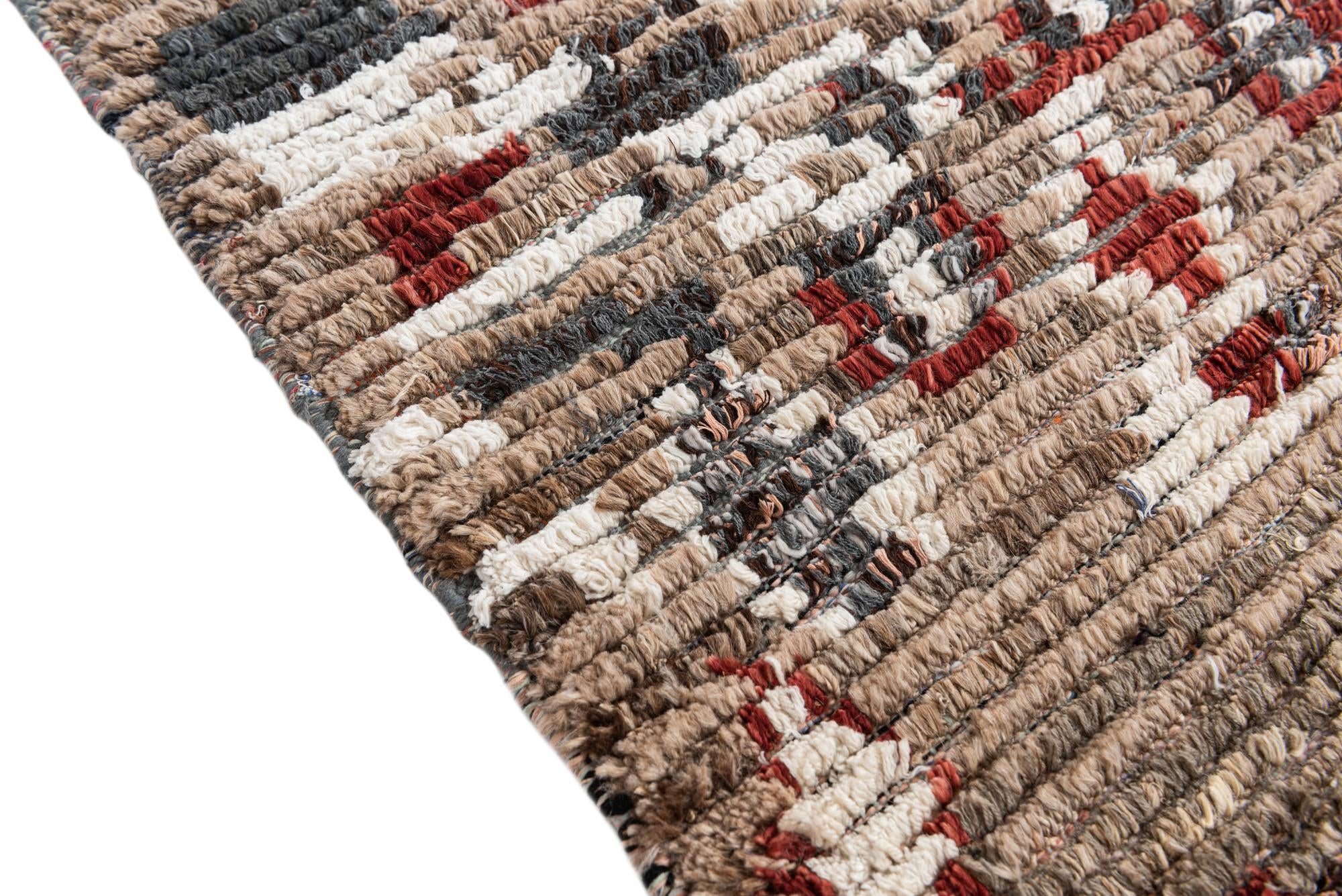 5' 2 x 7' 5 Hand Knotted Moroccan Wool Rug