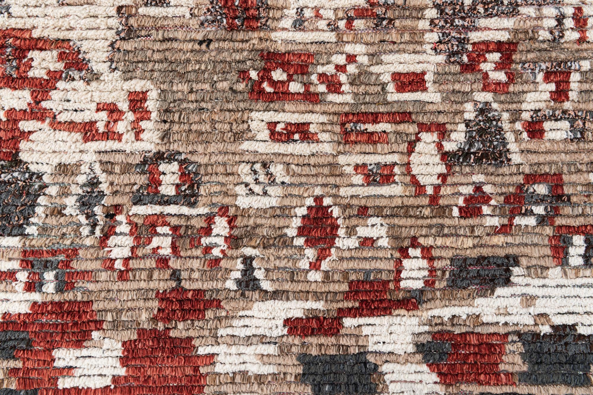 5' 2 x 7' 5 Hand Knotted Moroccan Wool Rug
