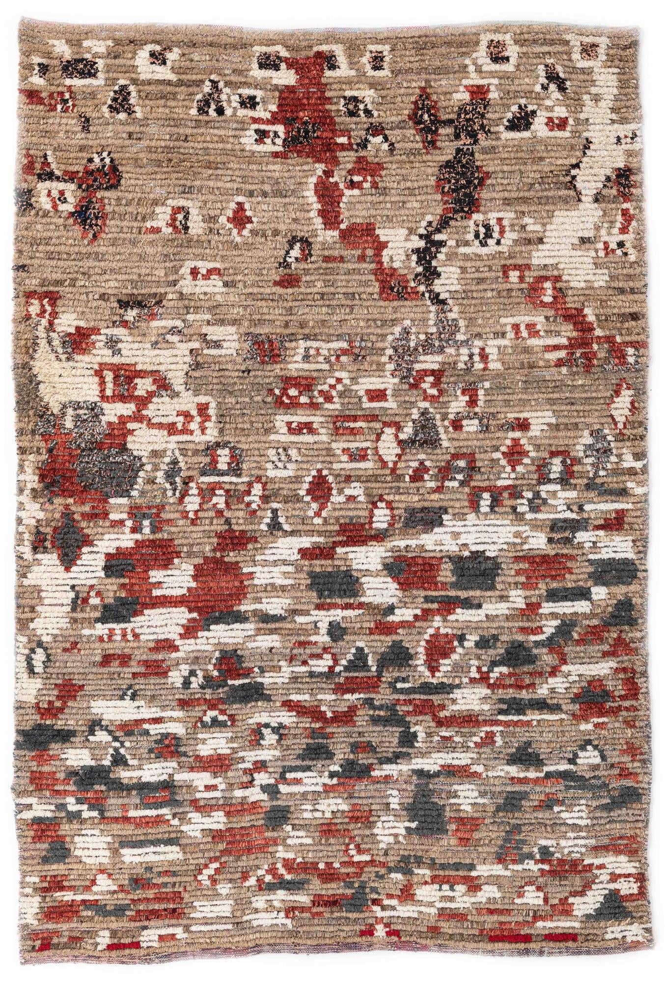 5' 2 x 7' 5 Hand Knotted Moroccan Wool Rug