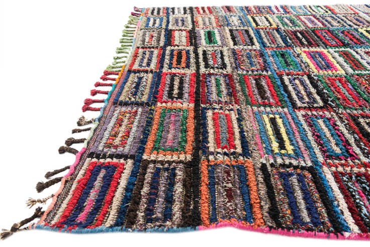 Detail image of 5' 3 x 8' 1 Hand Knotted Moroccan Wool Rug
