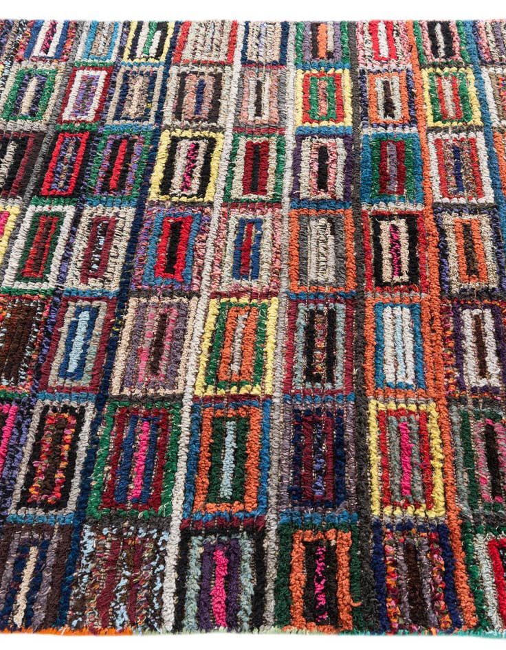 Detail image of 5' 3 x 8' 1  Hand Knotted Moroccan Wool Rug