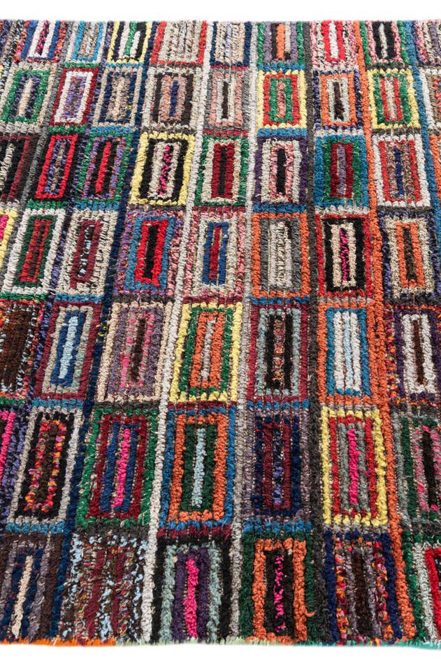 Detail image of 5' 3 x 8' 1 Hand Knotted Moroccan Wool Rug