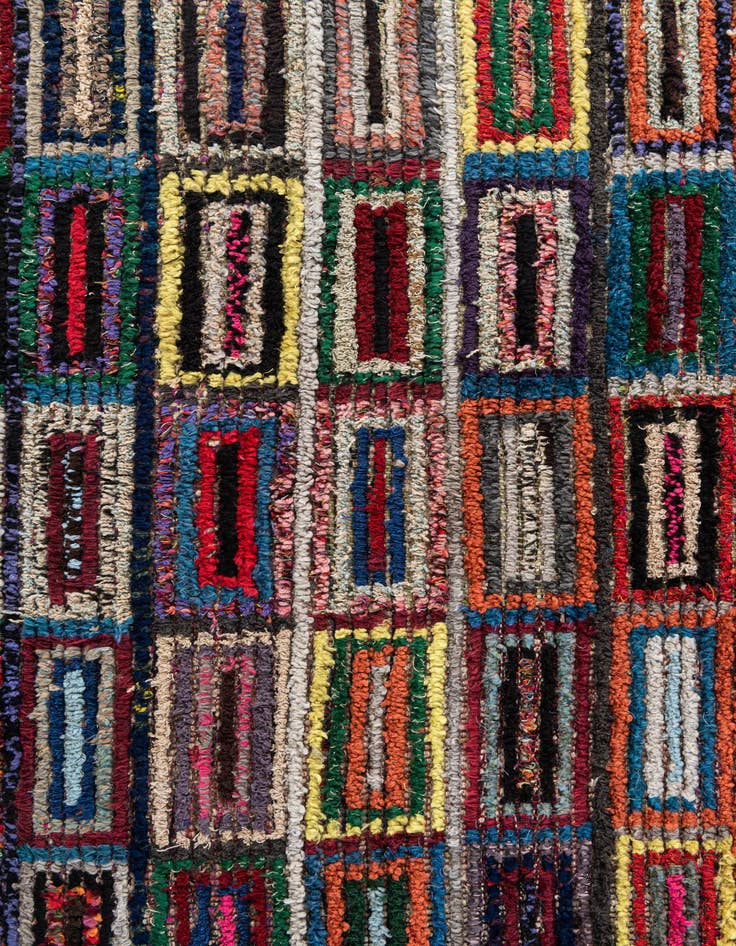 Detail image of 5' 3 x 8' 1  Hand Knotted Moroccan Wool Rug