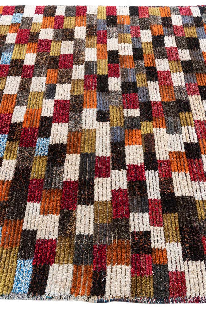 6' 2 x 9' 9 Hand Knotted Moroccan Wool Rug