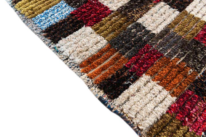 6' 2 x 9' 9 Hand Knotted Moroccan Wool Rug