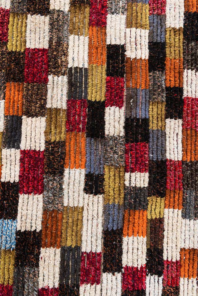 6' 2 x 9' 9 Hand Knotted Moroccan Wool Rug