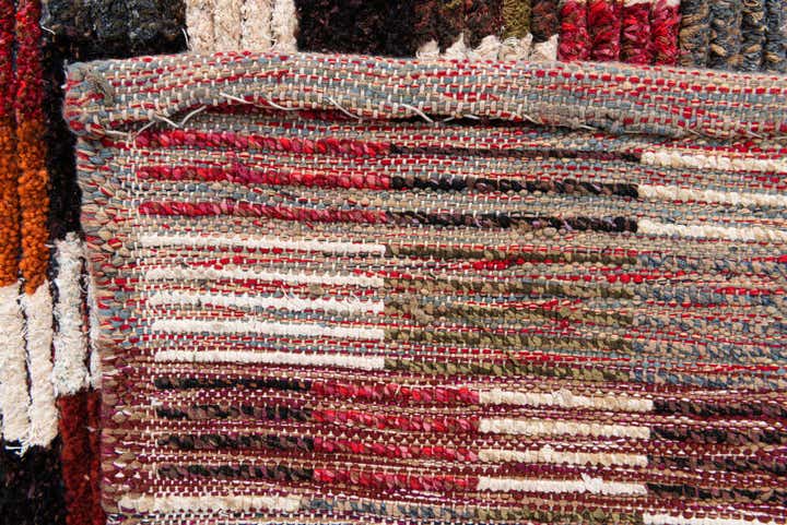 6' 2 x 9' 9 Hand Knotted Moroccan Wool Rug