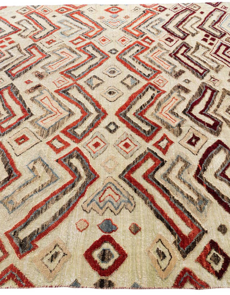 Detail image of 9' x 12' 2  Hand Knotted Moroccan Wool Rug