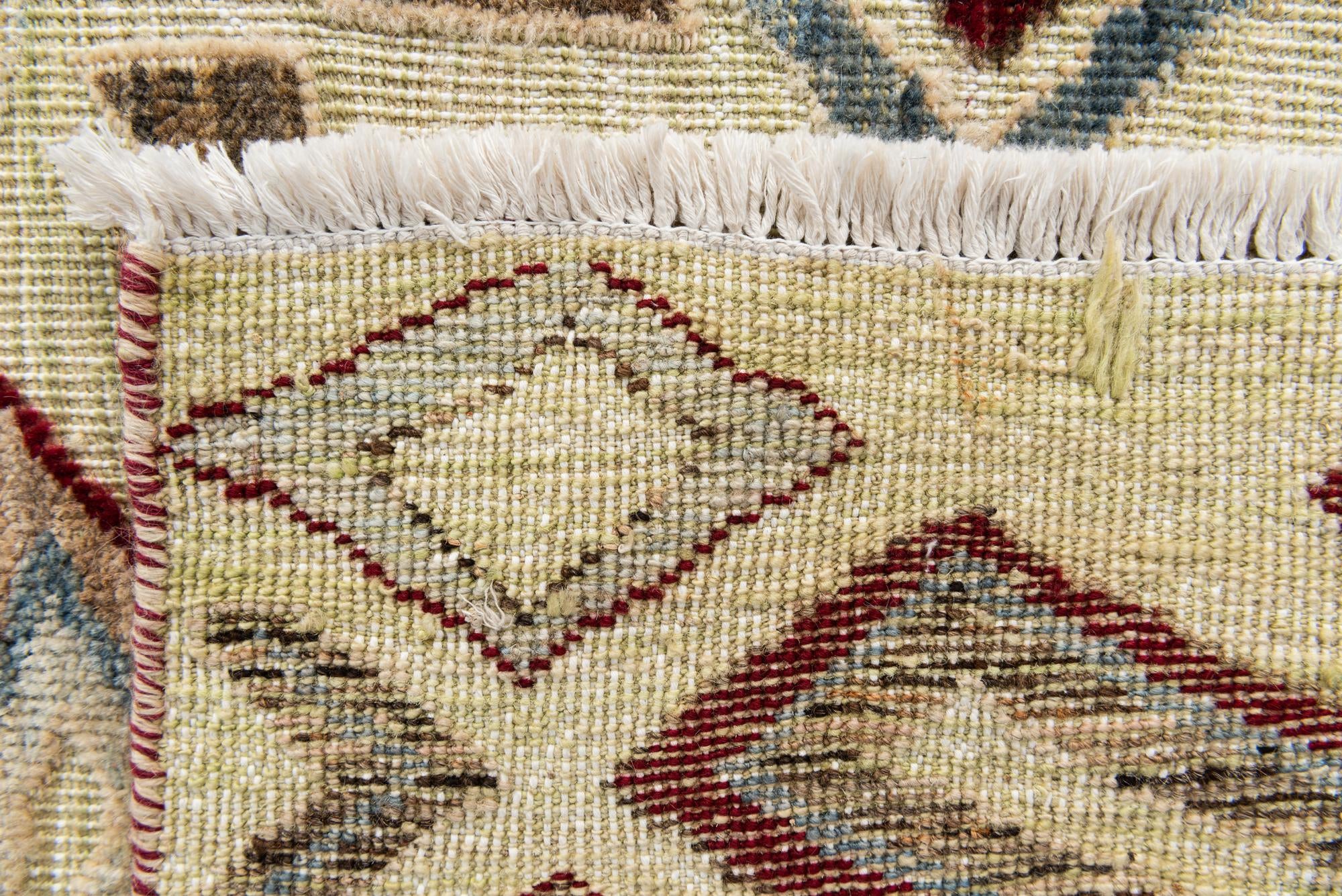 9' x 12' 2 Hand Knotted Moroccan Wool Rug