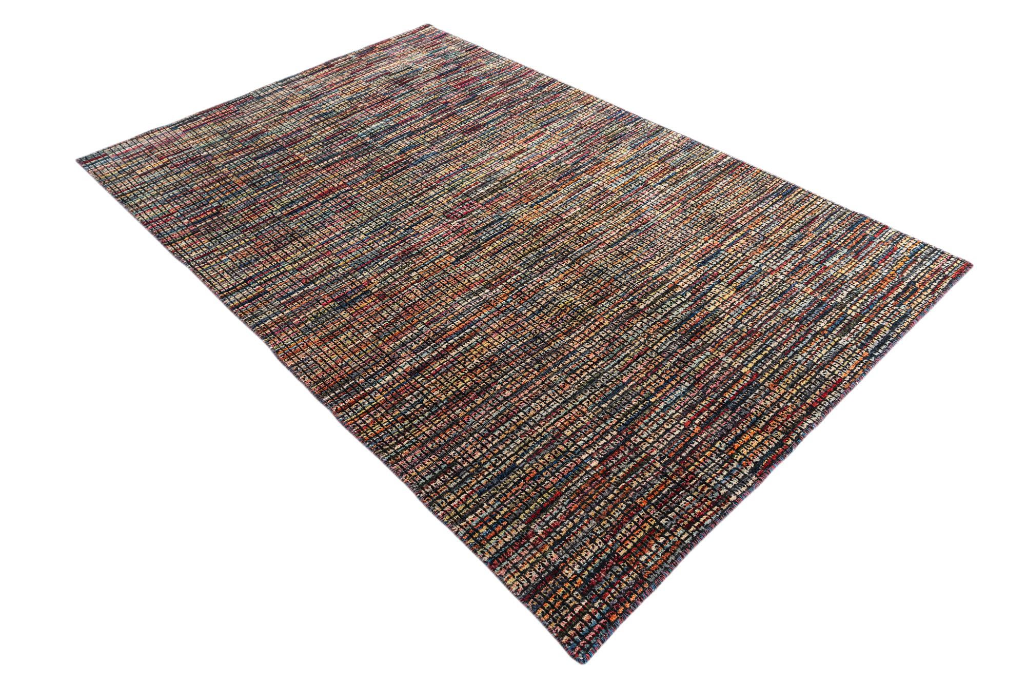 5' 5 x 8' 1 Hand Knotted Moroccan Wool Rug
