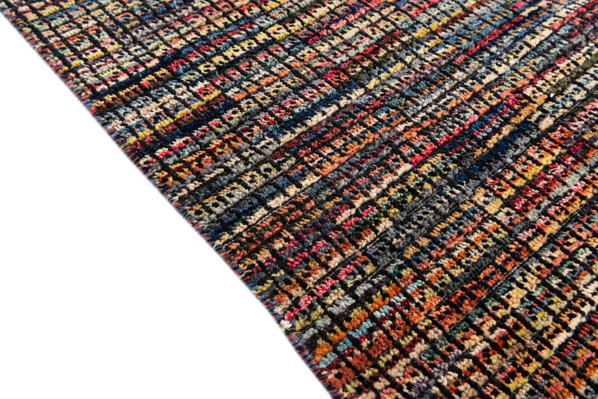 5' 5 x 8' 1 Hand Knotted Moroccan Wool Rug