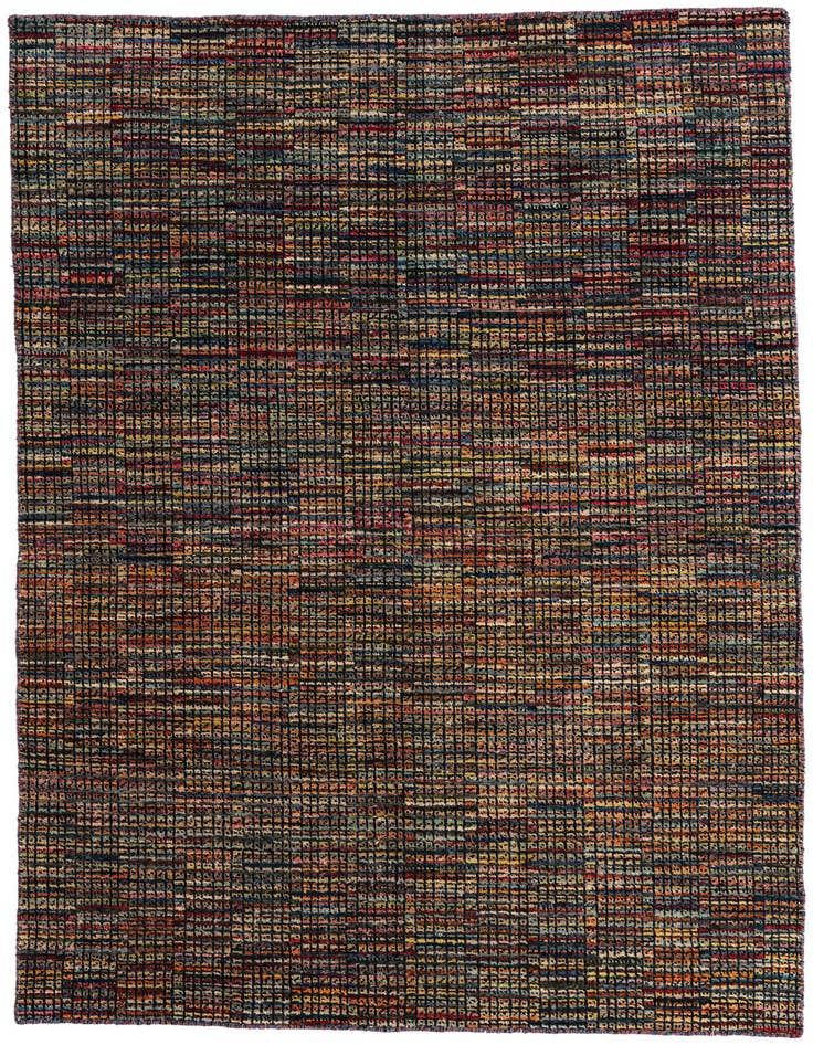 Detail image of 5' 5 x 8' 1 Hand Knotted Moroccan Wool Rug