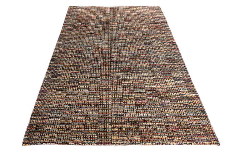 Detail image of 5' 4 x 7' 10 Hand Knotted Moroccan Wool Rug