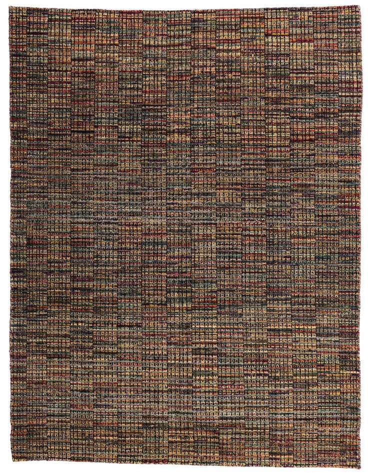 Detail image of 5' 4 x 7' 10 Hand Knotted Moroccan Wool Rug