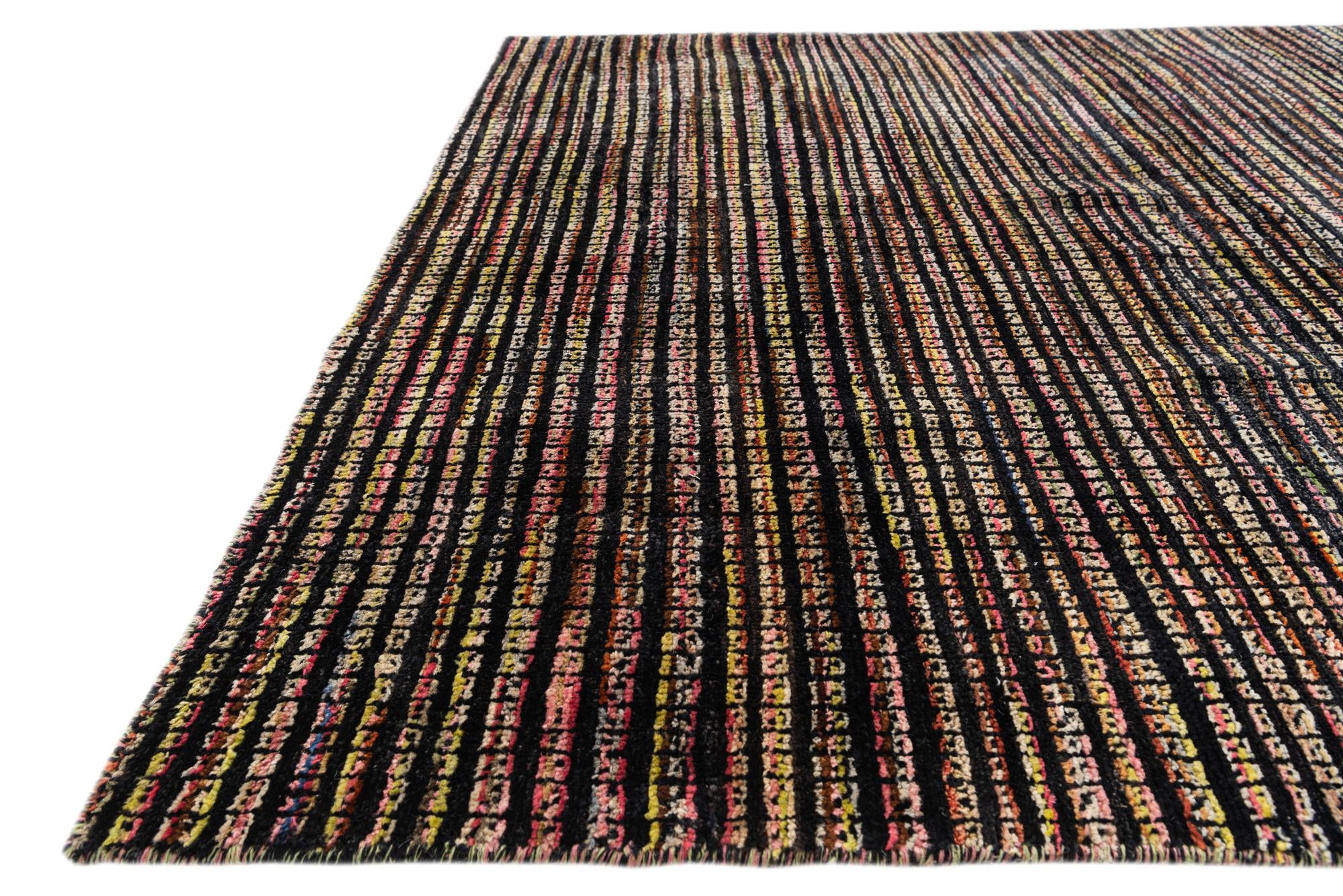 5' 2 x 7' 3 Hand Knotted Moroccan Wool Rug