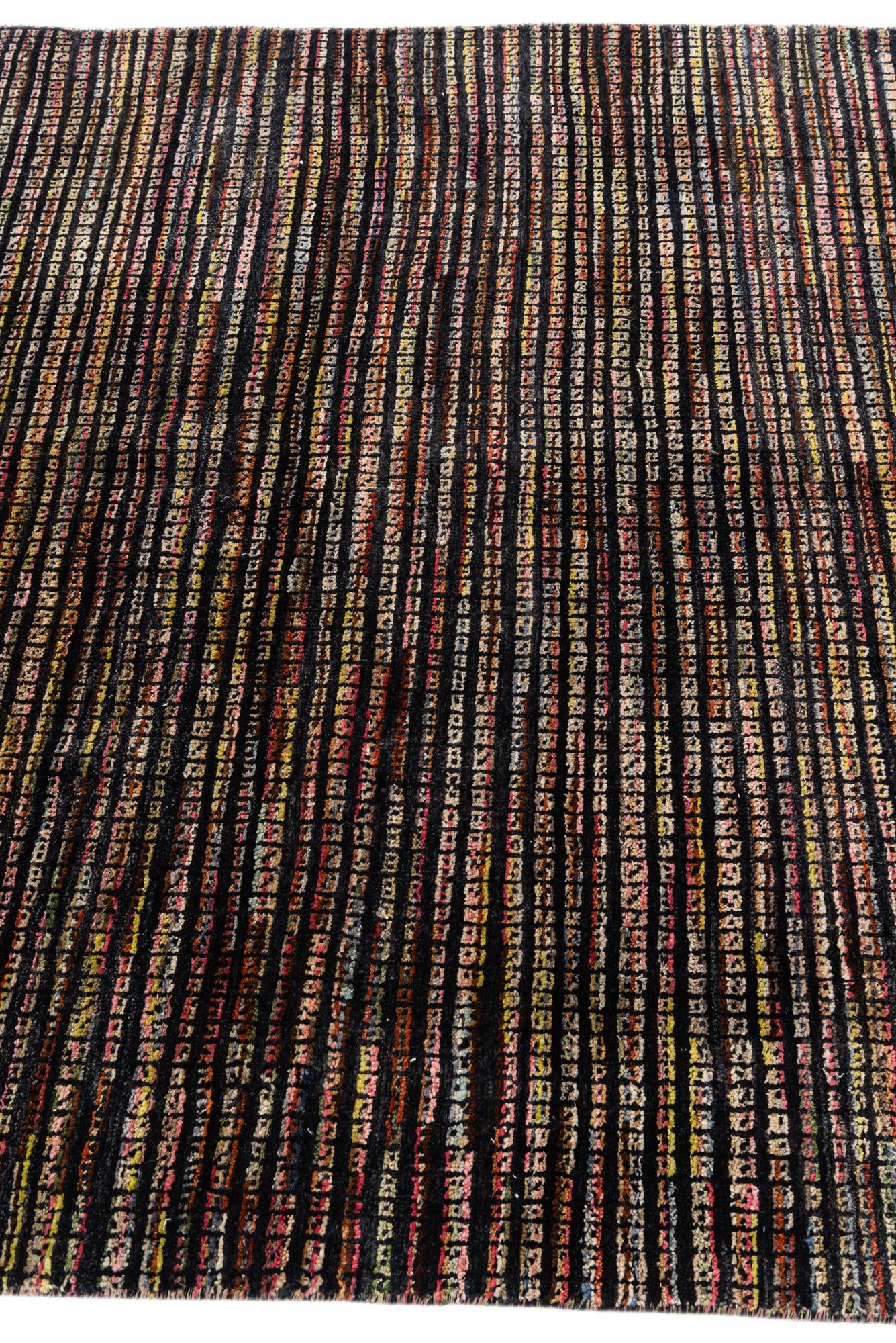 5' 2 x 7' 3 Hand Knotted Moroccan Wool Rug