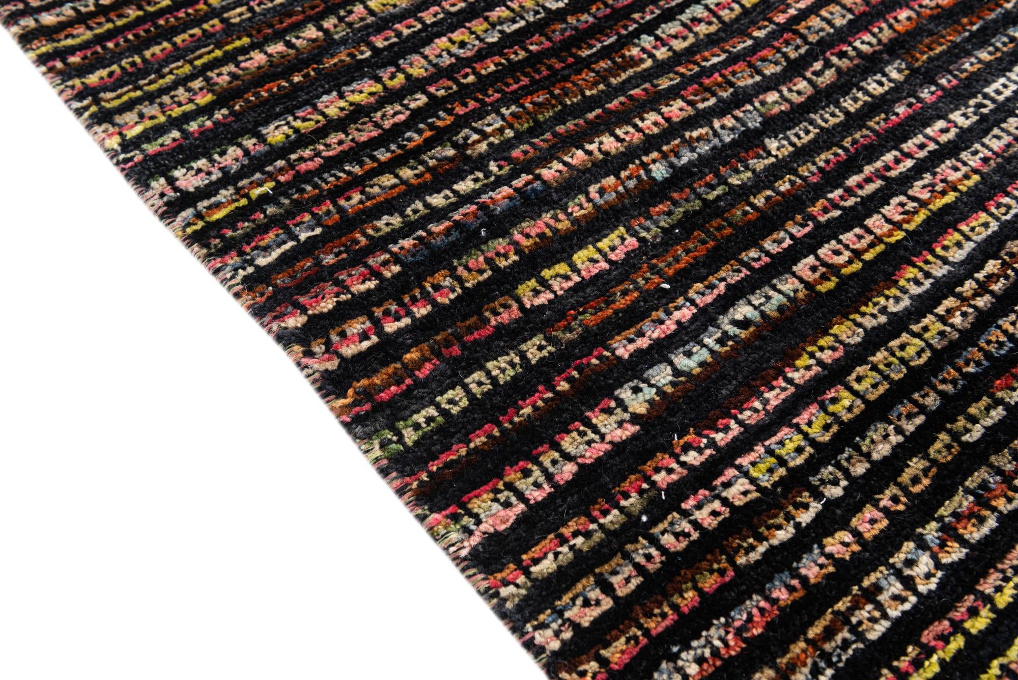 5' 2 x 7' 3 Hand Knotted Moroccan Wool Rug