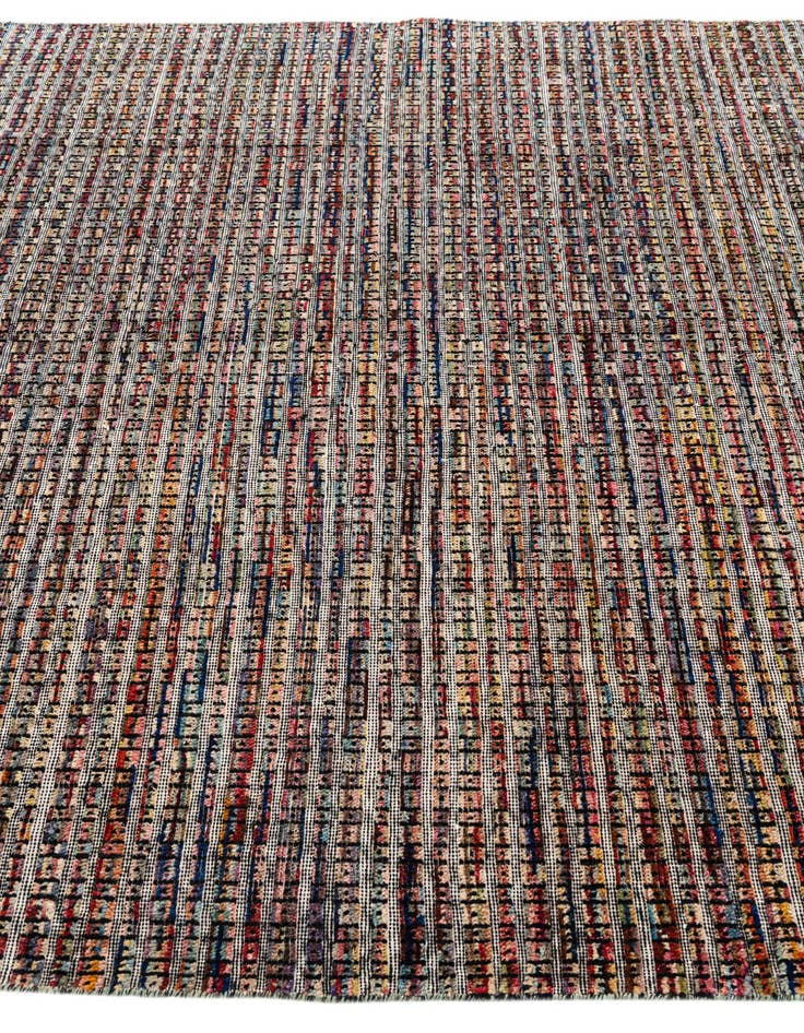 Detail image of 6' 3 x 9' 6  Hand Knotted Moroccan Wool Rug