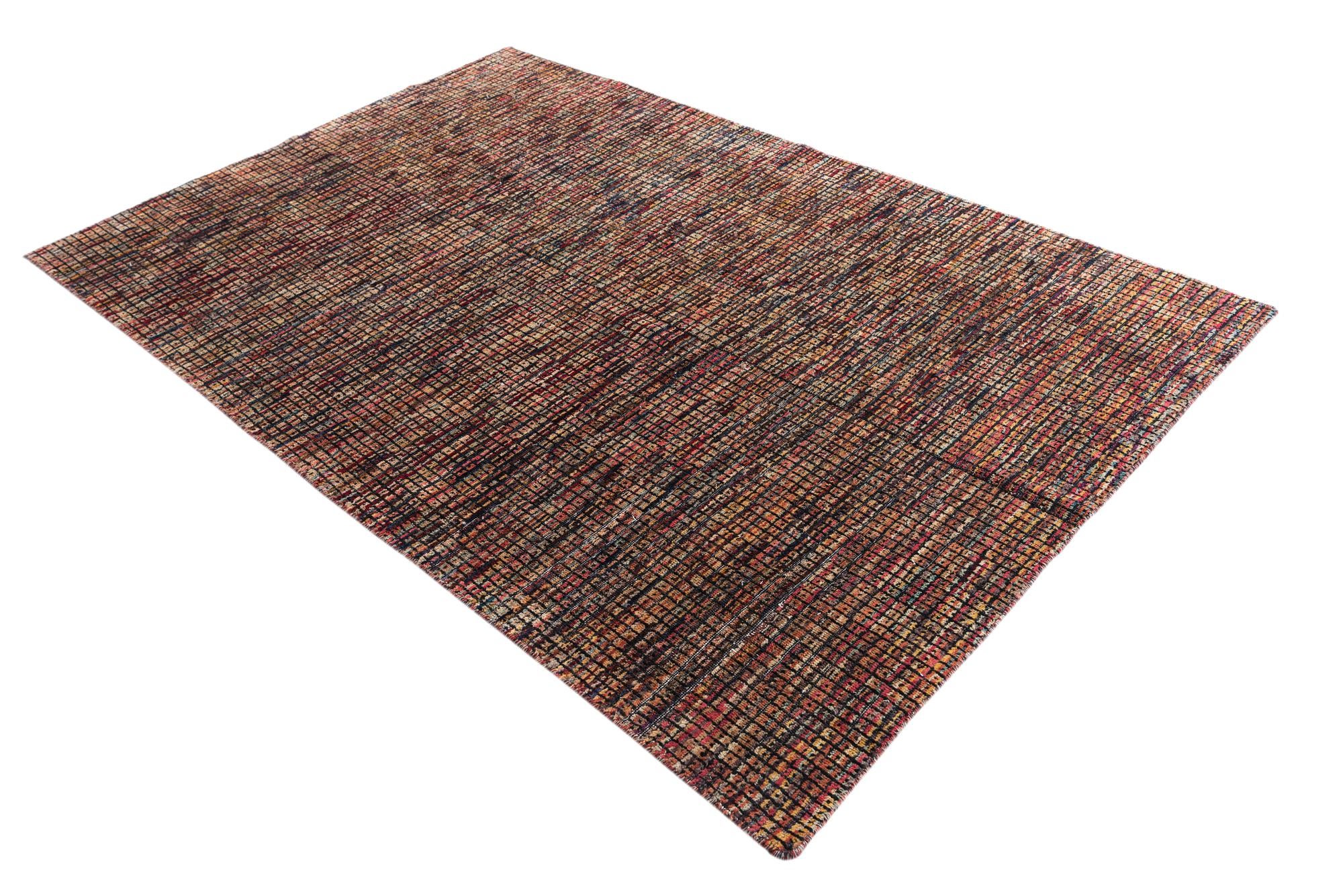 5' 4 x 8' Hand Knotted Moroccan Wool Rug
