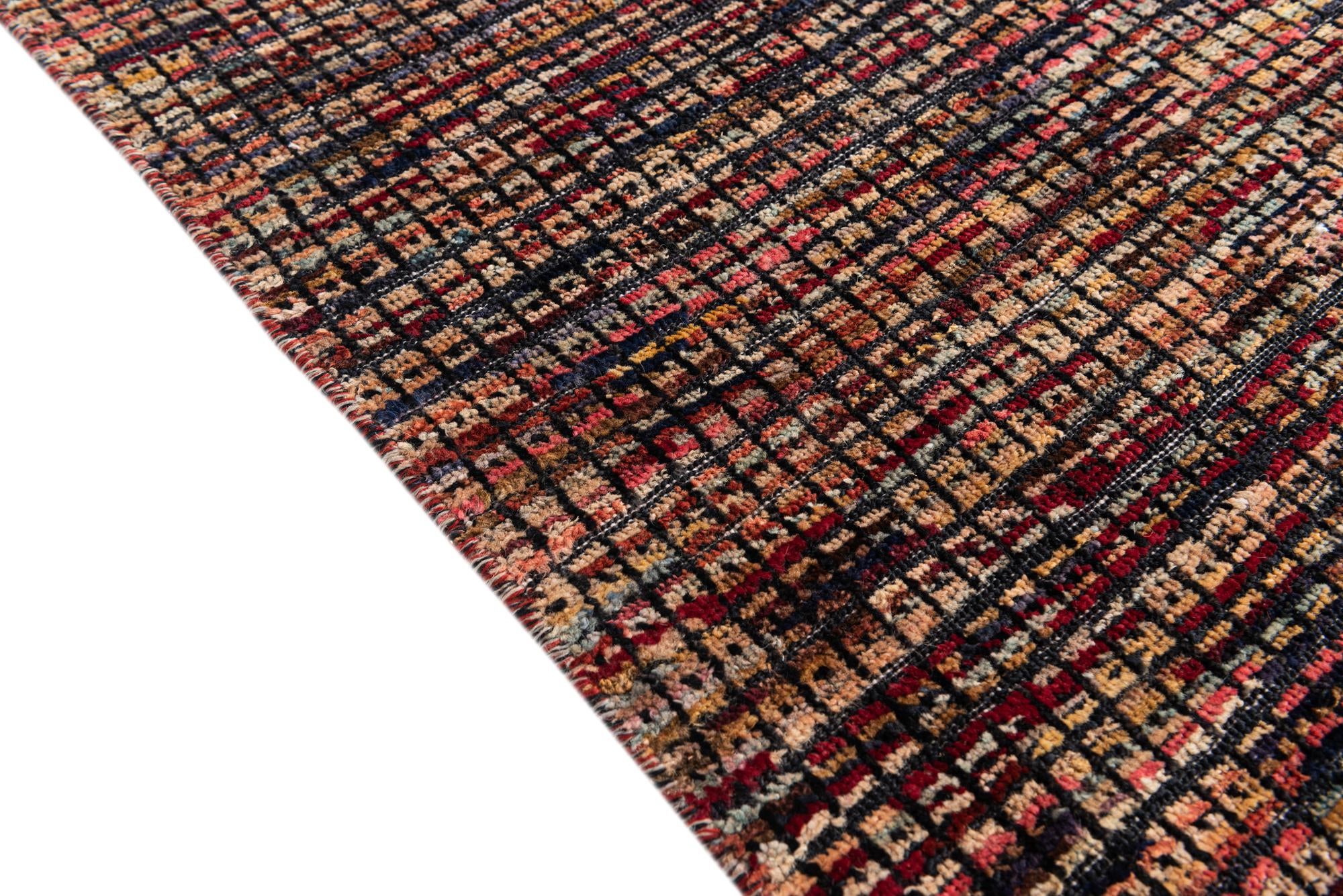 5' 4 x 8' Hand Knotted Moroccan Wool Rug