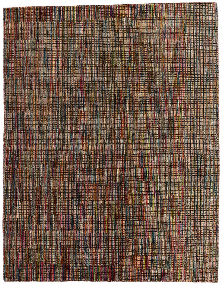 Detail image of 6' 10 x 9' 10 Hand Knotted Moroccan Wool Rug