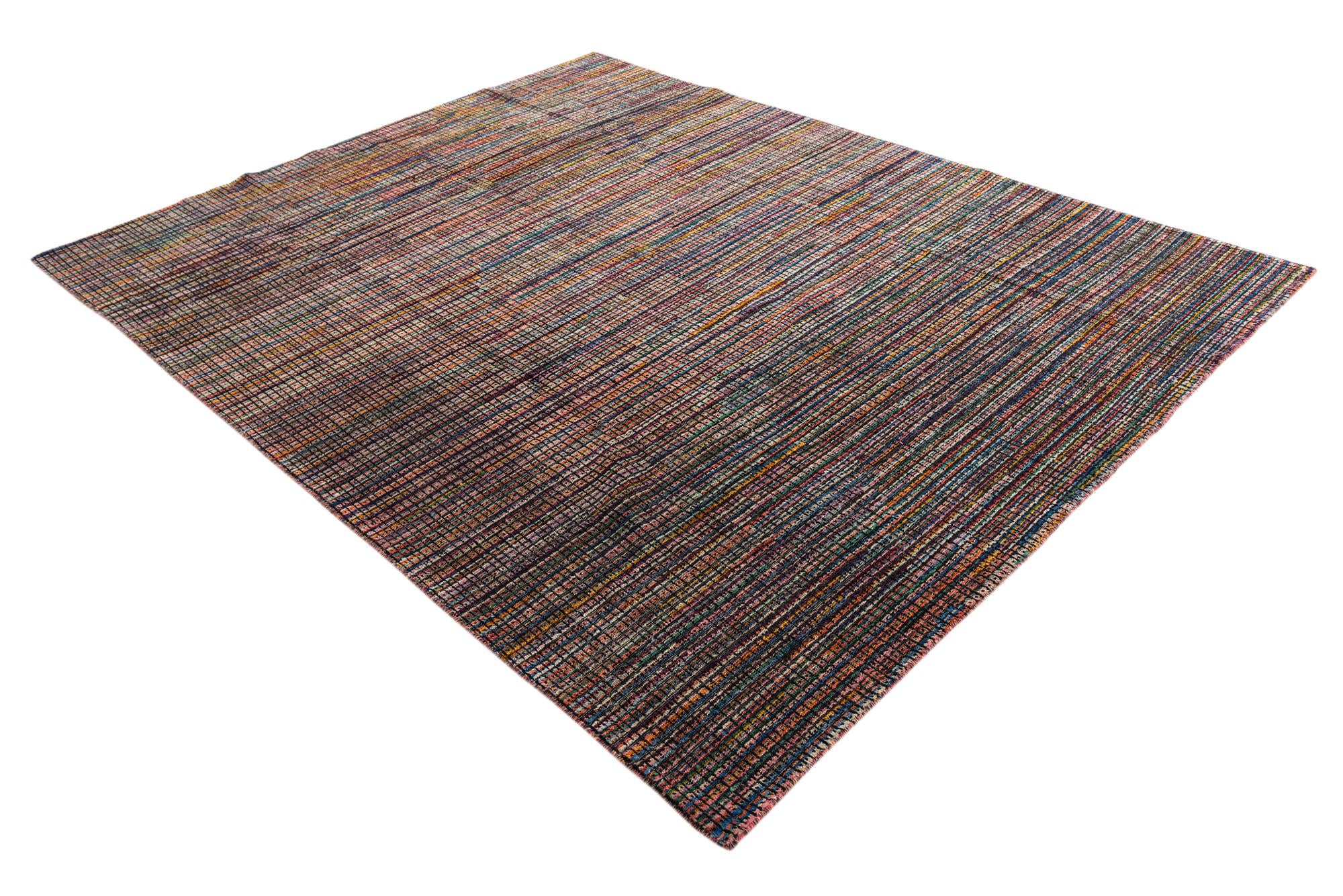 7' 10 x 9' 10 Hand Knotted Moroccan Wool Rug