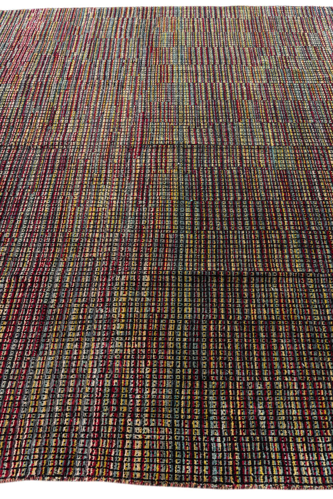 7' 9 x 10' 6 Hand Knotted Moroccan Wool Rug