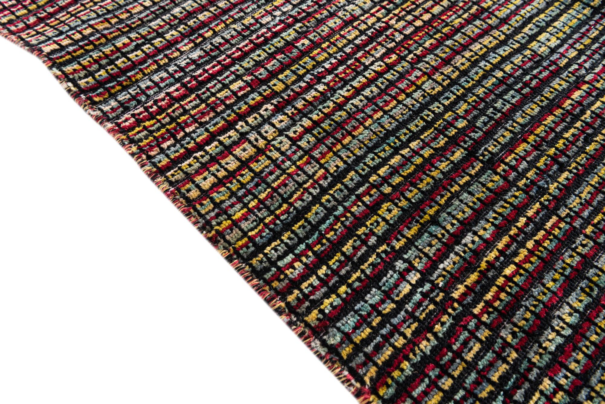 7' 9 x 10' 6 Hand Knotted Moroccan Wool Rug