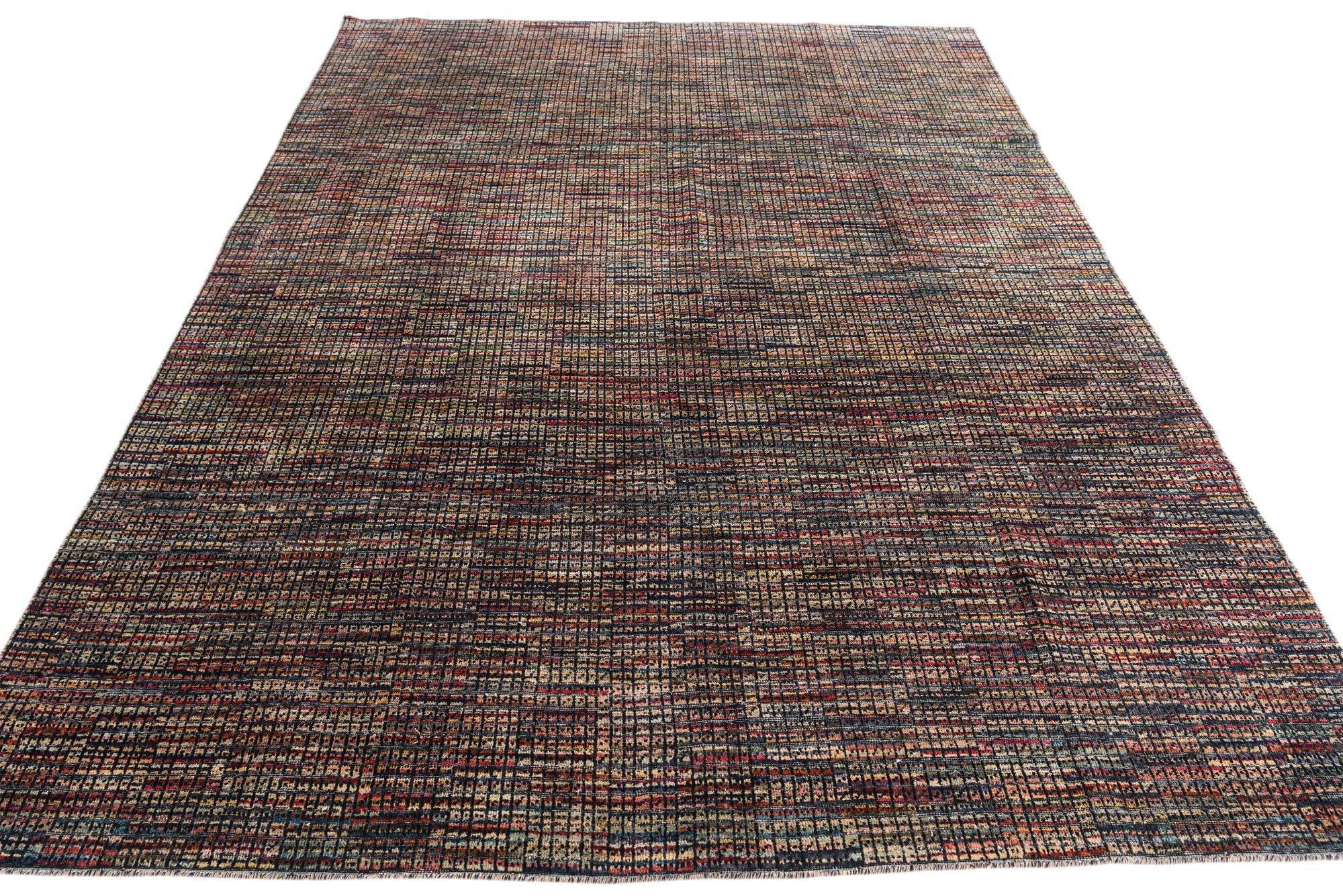 7' 8 x 10' 2 Hand Knotted Moroccan Wool Rug