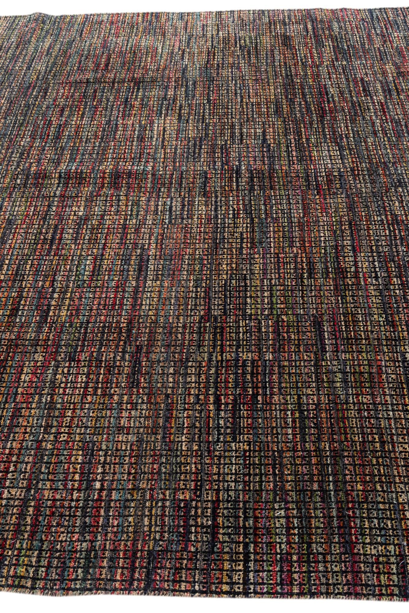 7' 8 x 10' 2 Hand Knotted Moroccan Wool Rug