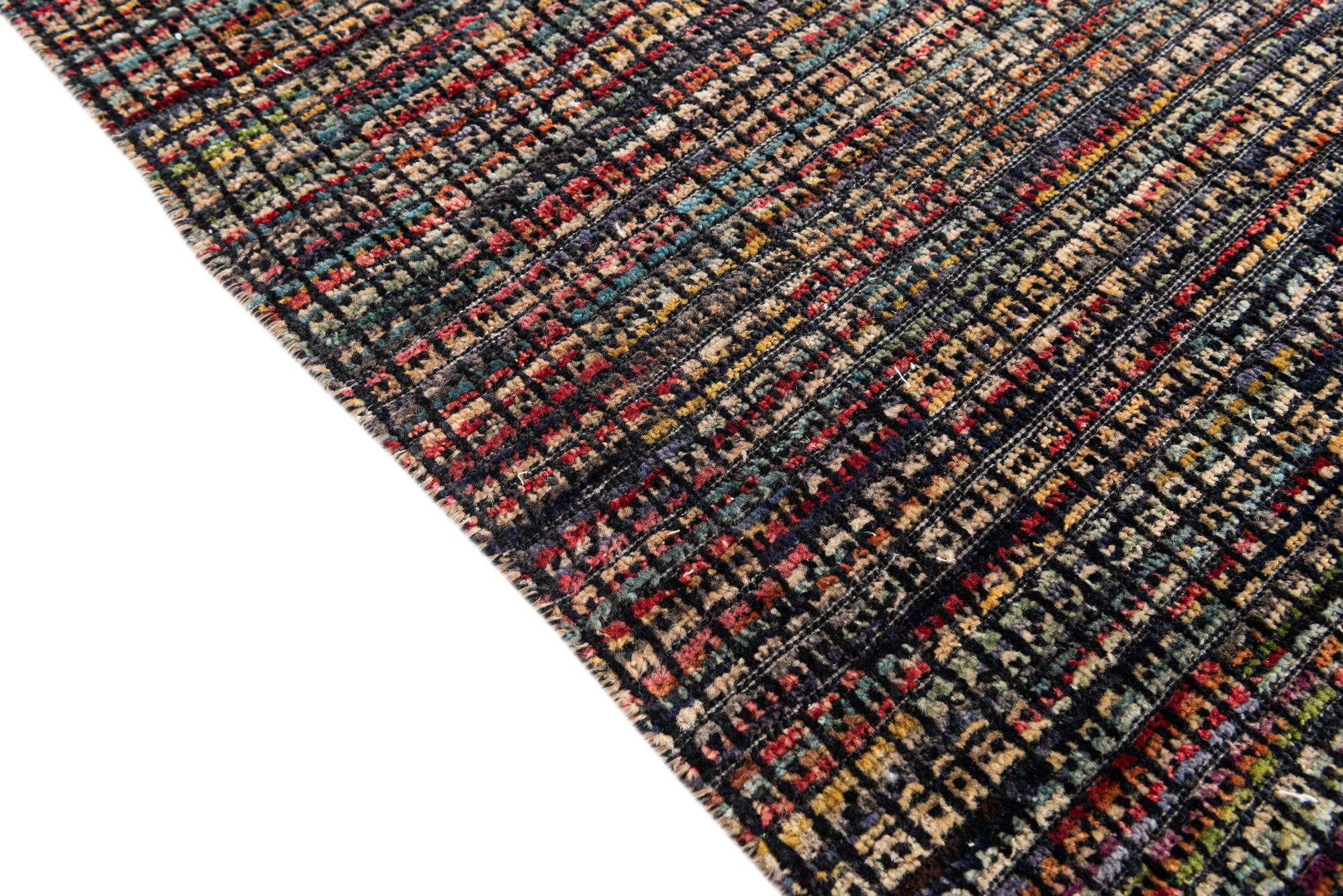7' 8 x 10' 2 Hand Knotted Moroccan Wool Rug