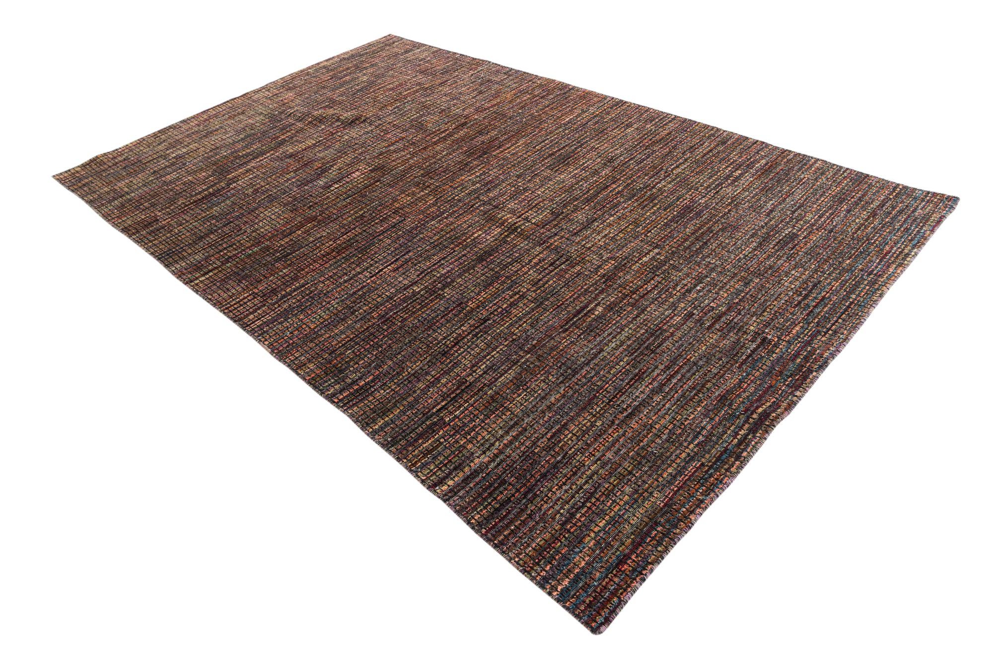 6' 4 x 10' Hand Knotted Moroccan Wool Rug