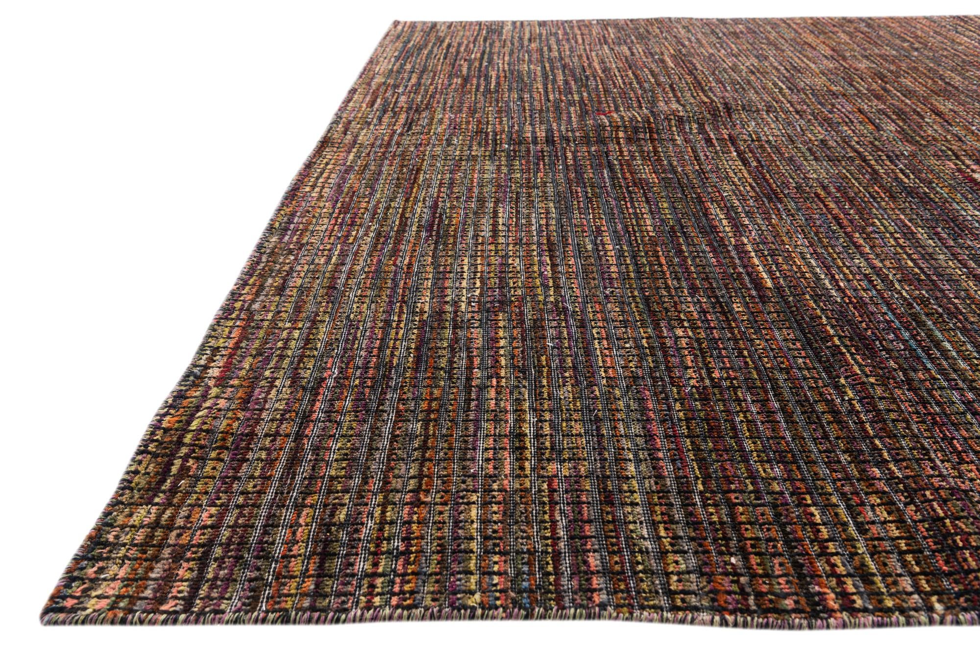 6' 4 x 10' Hand Knotted Moroccan Wool Rug