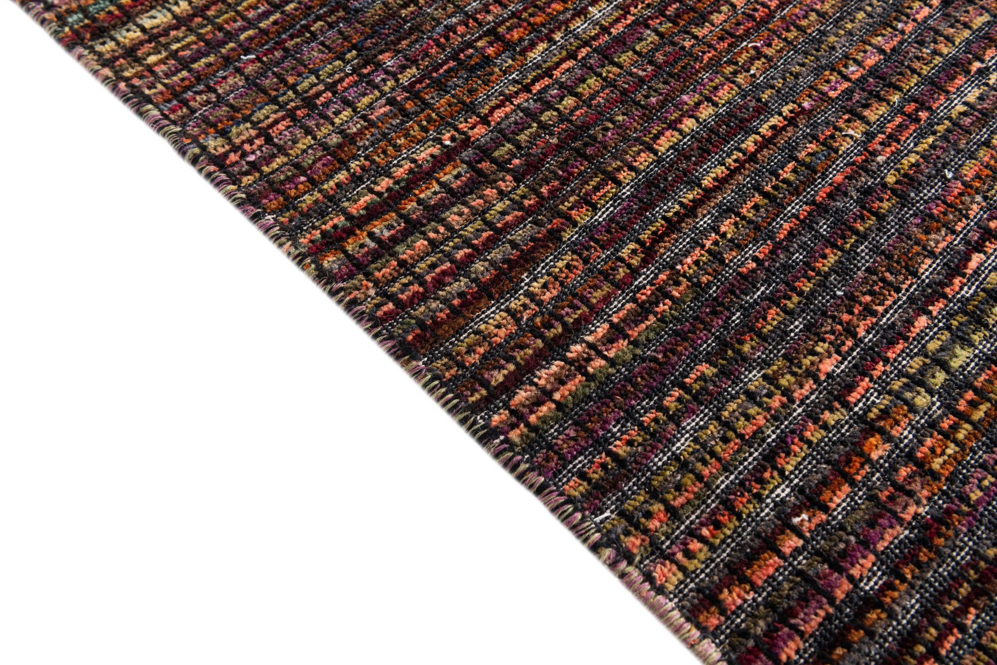 6' 4 x 10' Hand Knotted Moroccan Wool Rug