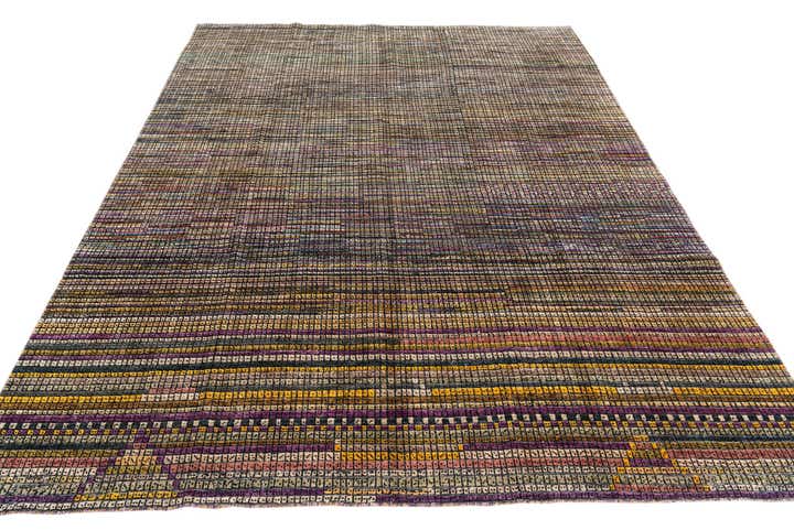 7' 8 x 9' 10 Hand Knotted Moroccan Wool Rug