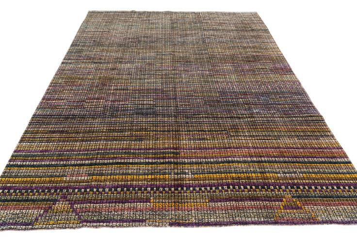 Detail image of 7' 8 x 9' 10 Hand Knotted Moroccan Wool Rug