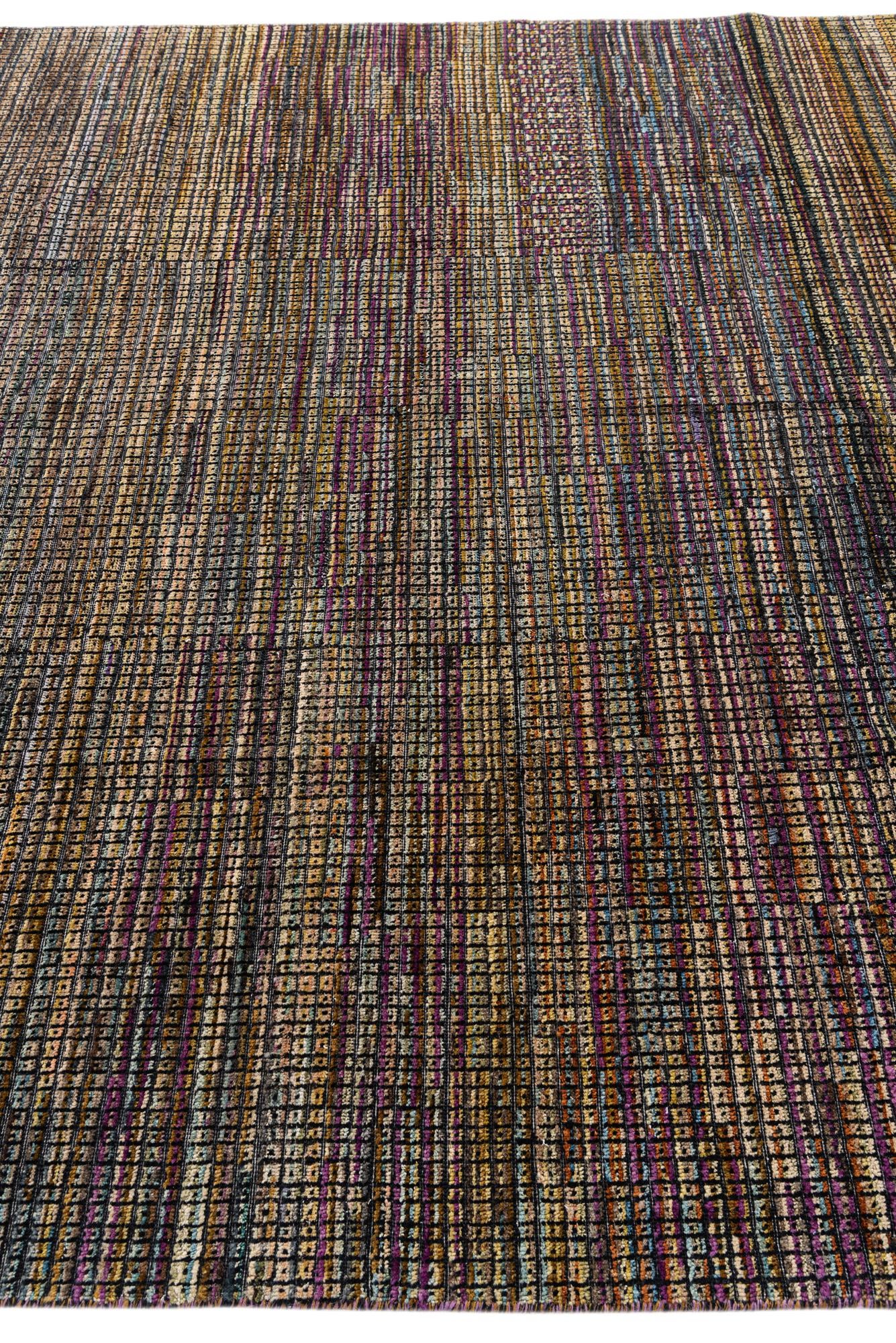 7' 8 x 9' 10 Hand Knotted Moroccan Wool Rug