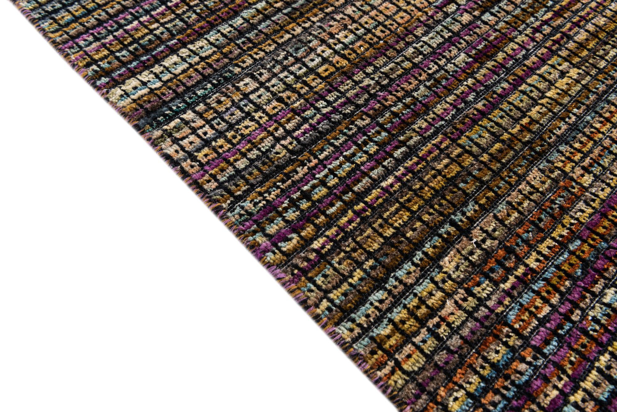 7' 8 x 9' 10 Hand Knotted Moroccan Wool Rug