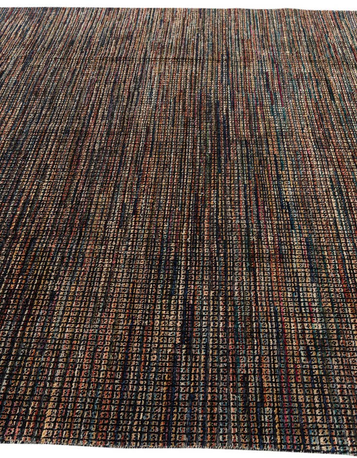 Detail image of 8' x 9'  Hand Knotted Moroccan Wool Rug