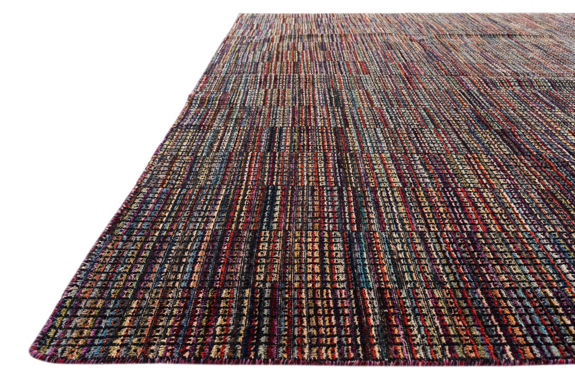 7' 10 x 10' 1 Hand Knotted Moroccan Wool Rug
