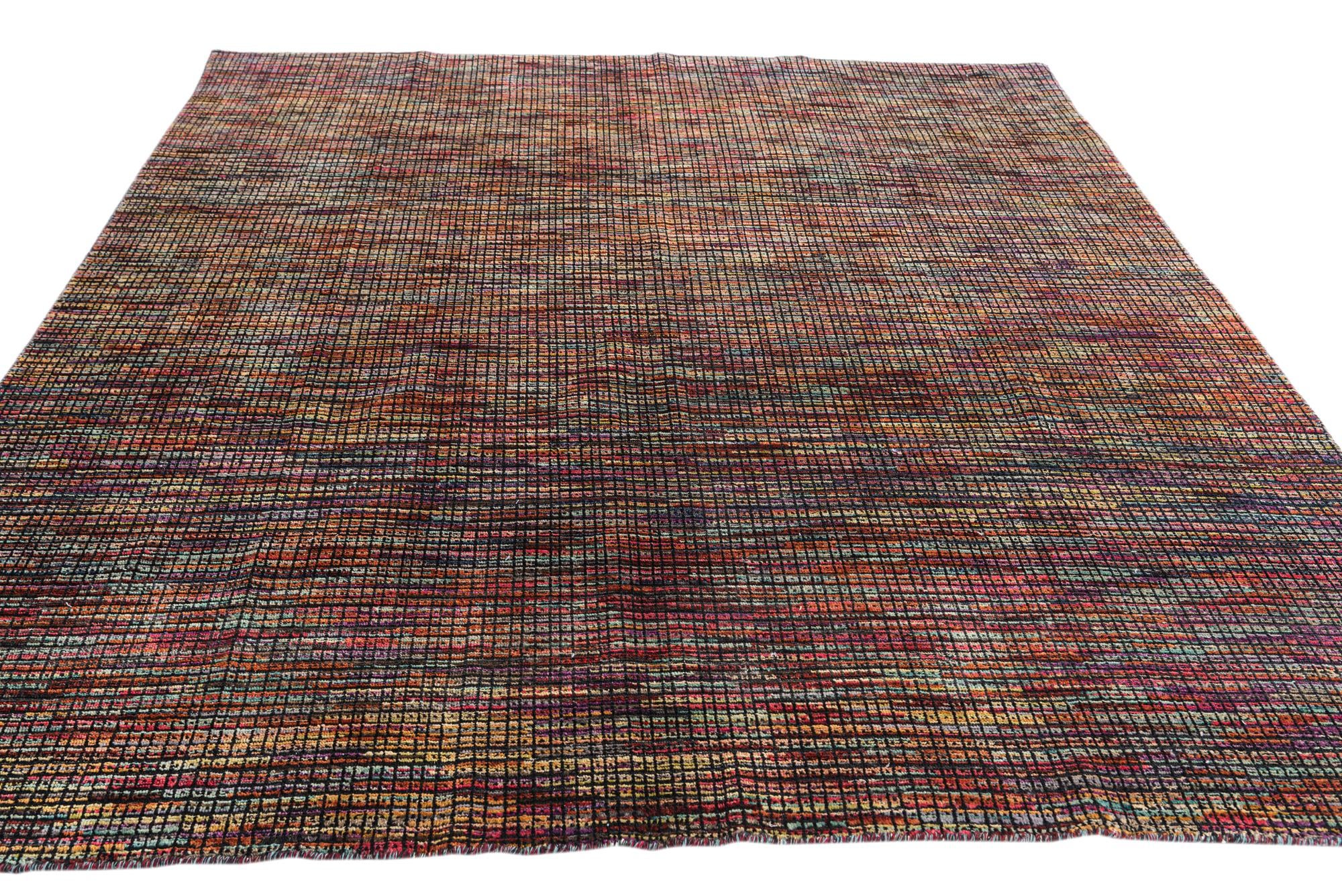 7' 10 x 10' 4 Hand Knotted Moroccan Wool Rug