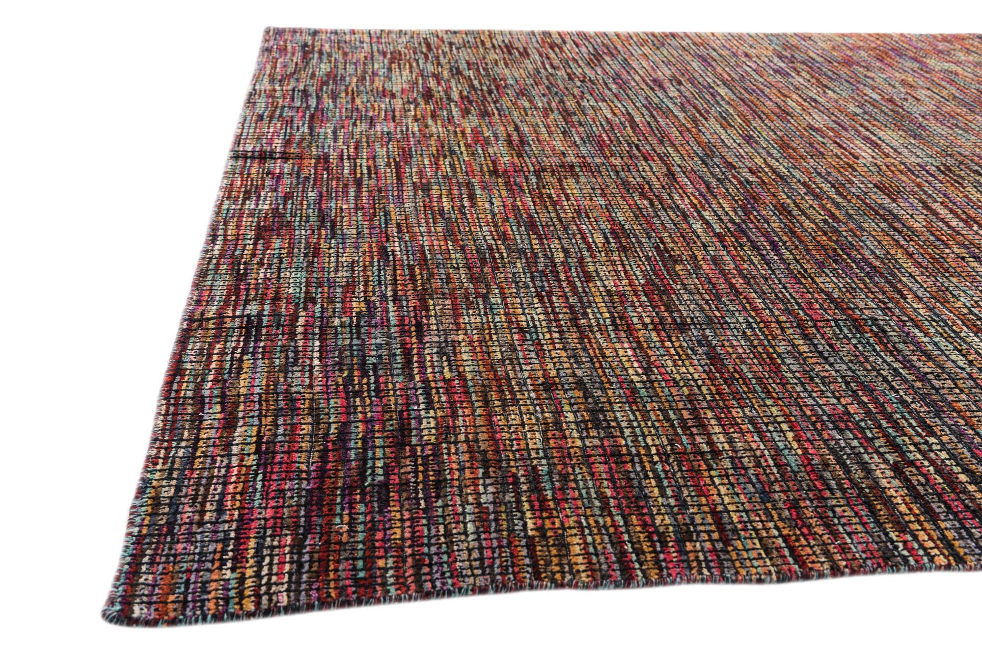7' 10 x 10' 4 Hand Knotted Moroccan Wool Rug