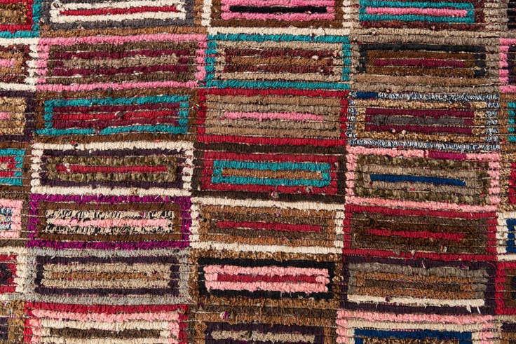 Detail image of 7' 10 x 10' 2 Hand Knotted Moroccan Wool Rug