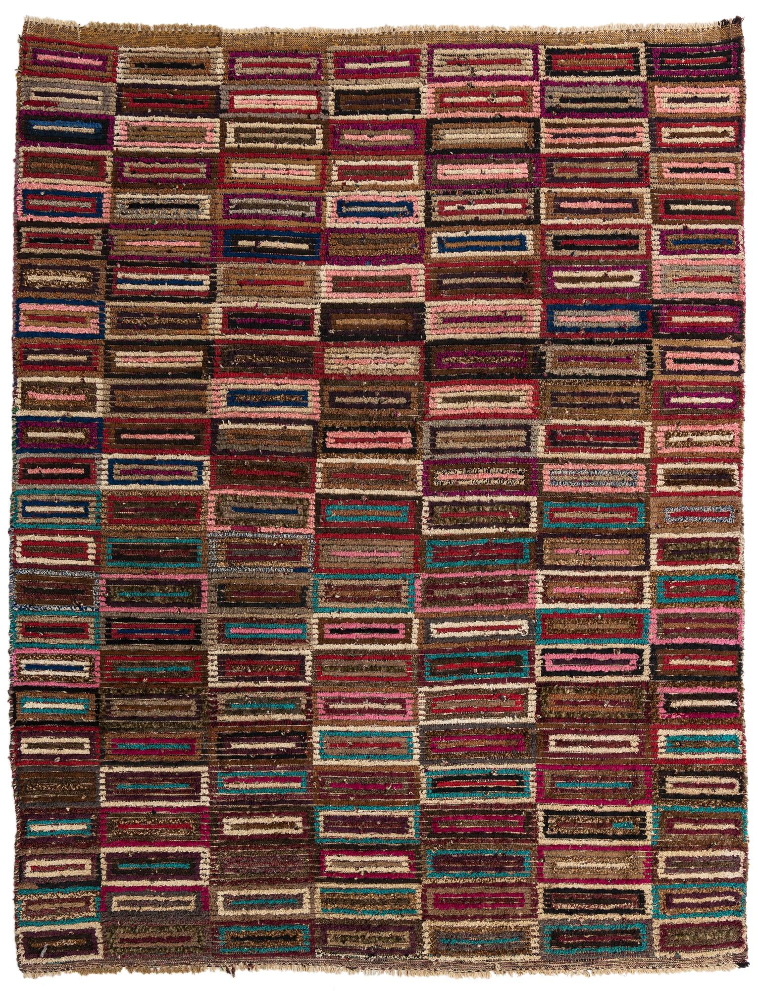 7' 10 x 10' 2 Hand Knotted Moroccan Wool Rug