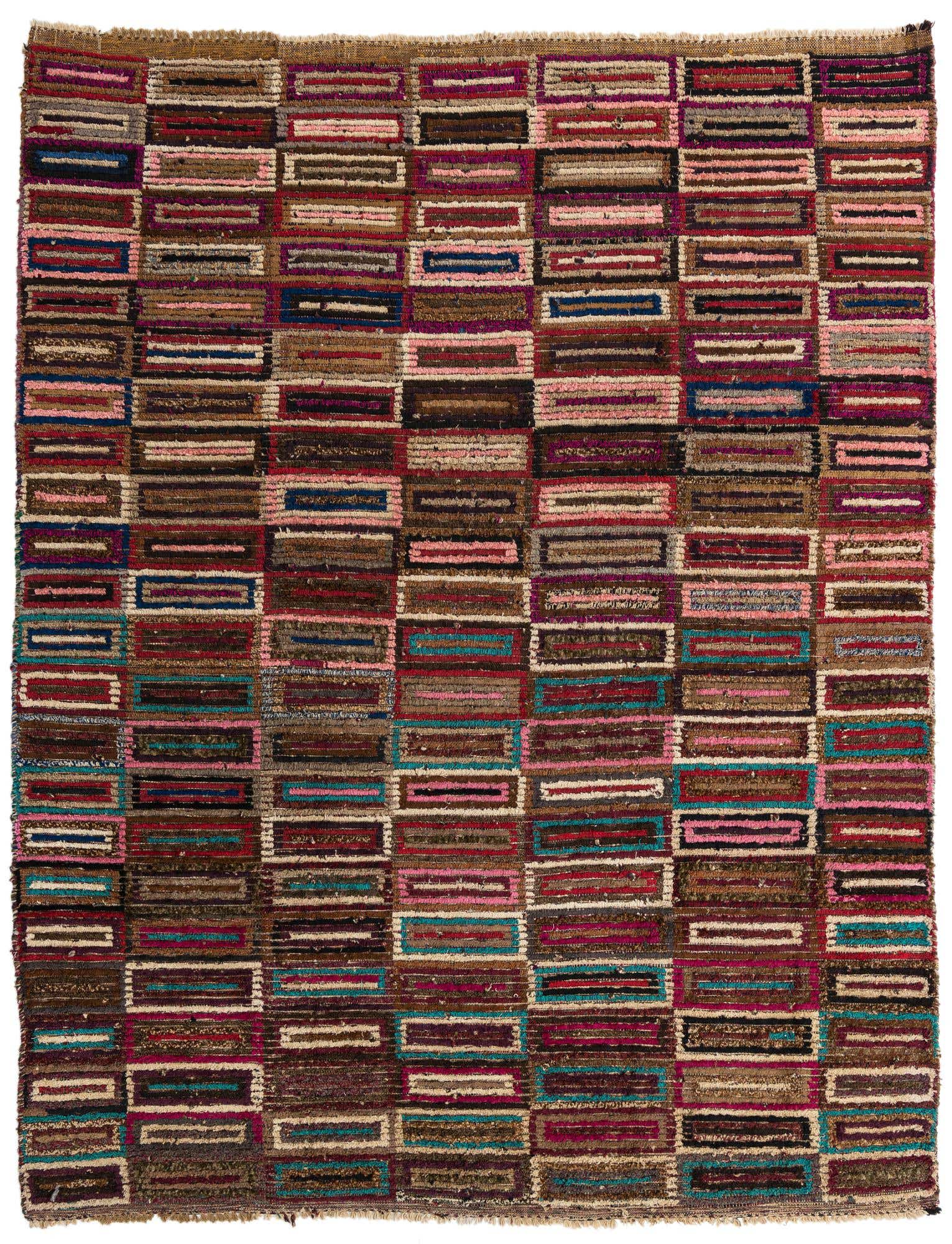 7' 10 x 10' 2 Hand Knotted Moroccan Wool Rug