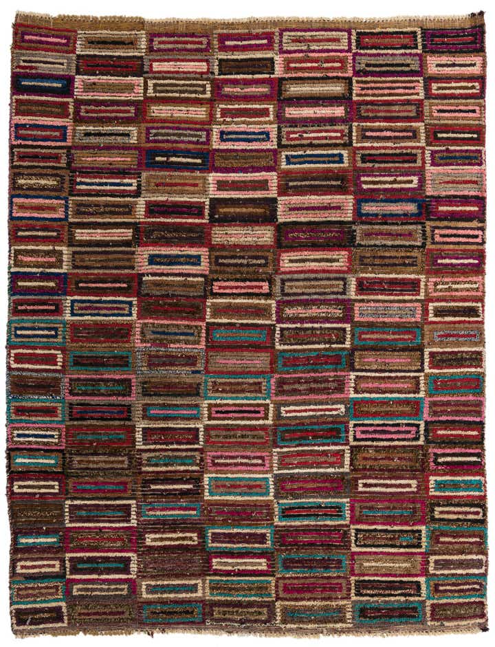 7' 10 x 10' 2 Hand Knotted Moroccan Wool Rug