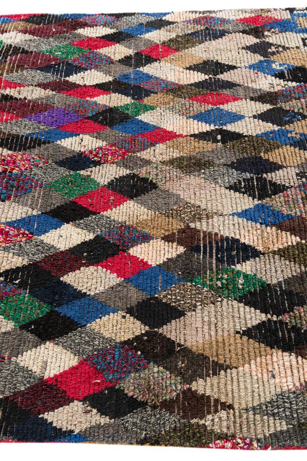 Detail image of 6' 2 x 9' 8 Hand Knotted Moroccan Wool Rug